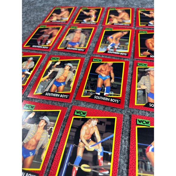 WCW 1991 "Southern Boys" Wrestling Trading Cards Set Of 16 - Picture 2 of 5